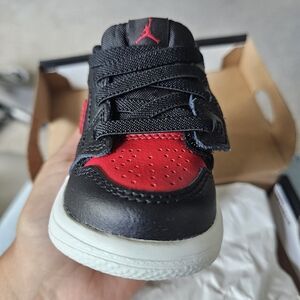 Kids Black and Red Sneakers